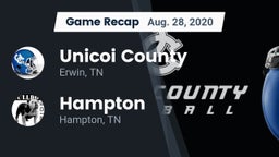 Recap: Unicoi County  vs. Hampton  2020