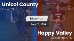 Matchup: Unicoi County vs. Happy Valley   2020