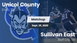 Matchup: Unicoi County vs. Sullivan East  2020