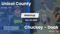 Matchup: Unicoi County vs. Chuckey - Doak  2020