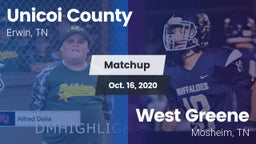 Matchup: Unicoi County vs. West Greene  2020