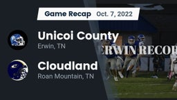 Recap: Unicoi County  vs. Cloudland  2022