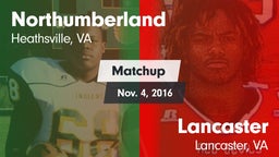Matchup: Northumberland vs. Lancaster  2016