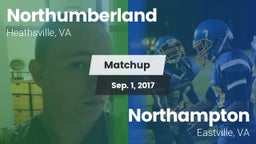 Matchup: Northumberland vs. Northampton  2017