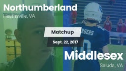 Matchup: Northumberland vs. Middlesex  2017