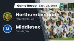 Recap: Northumberland  vs. Middlesex  2018