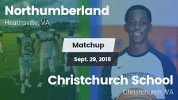 Matchup: Northumberland vs. Christchurch School 2018