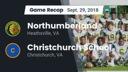 Recap: Northumberland  vs. Christchurch School 2018