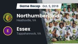 Recap: Northumberland  vs. Essex  2018