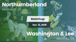 Matchup: Northumberland vs. Washington & Lee  2018