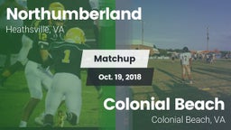 Matchup: Northumberland vs. Colonial Beach  2018