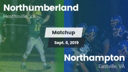 Matchup: Northumberland vs. Northampton  2019