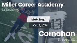 Matchup: Miller Career vs. Carnahan  2019