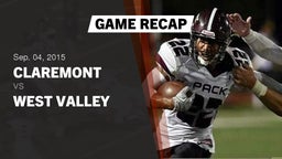 Recap: Claremont  vs. West Valley  2015