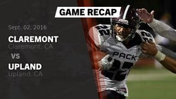 Recap: Claremont  vs. Upland  2016