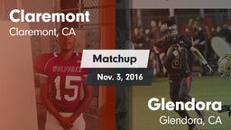 Matchup: Claremont vs. Glendora  2016