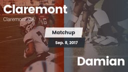 Matchup: Claremont vs. Damian 2017