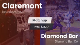 Matchup: Claremont vs. Diamond Bar  2017