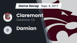 Recap: Claremont  vs. Damian 2017