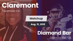 Matchup: Claremont vs. Diamond Bar  2018
