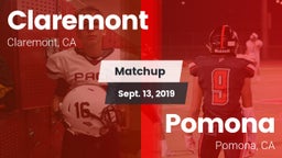Matchup: Claremont vs. Pomona  2019