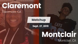 Matchup: Claremont vs. Montclair  2019