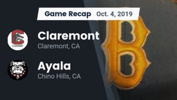 Recap: Claremont  vs. Ayala  2019