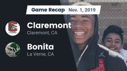 Recap: Claremont  vs. Bonita  2019