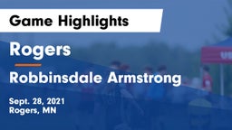 Rogers  vs Robbinsdale Armstrong  Game Highlights - Sept. 28, 2021