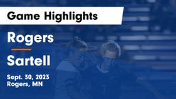 Rogers  vs Sartell  Game Highlights - Sept. 30, 2023
