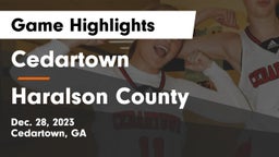 Cedartown  vs Haralson County  Game Highlights - Dec. 28, 2023