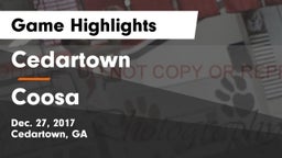 Cedartown  vs Coosa  Game Highlights - Dec. 27, 2017