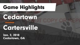 Cedartown  vs Cartersville  Game Highlights - Jan. 2, 2018