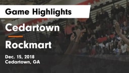 Cedartown  vs Rockmart  Game Highlights - Dec. 15, 2018