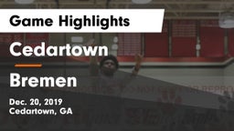 Cedartown  vs Bremen  Game Highlights - Dec. 20, 2019