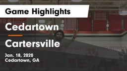 Cedartown  vs Cartersville  Game Highlights - Jan. 18, 2020