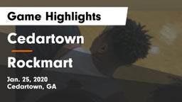 Cedartown  vs Rockmart  Game Highlights - Jan. 25, 2020