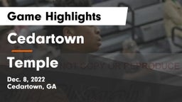 Cedartown  vs Temple  Game Highlights - Dec. 8, 2022