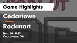 Cedartown  vs Rockmart  Game Highlights - Dec. 30, 2023