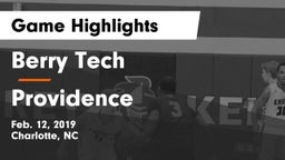 Berry Tech  vs Providence  Game Highlights - Feb. 12, 2019