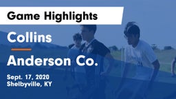 Collins  vs Anderson Co. Game Highlights - Sept. 17, 2020