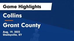 Collins  vs Grant County  Game Highlights - Aug. 19, 2023