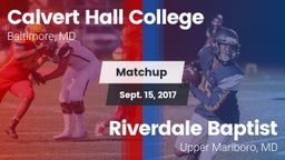Matchup: Calvert Hall vs. Riverdale Baptist  2017
