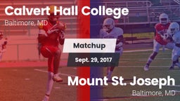 Matchup: Calvert Hall vs. Mount St. Joseph  2017