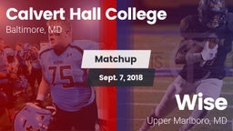 Matchup: Calvert Hall vs. Wise  2018