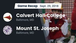 Recap: Calvert Hall College  vs. Mount St. Joseph  2018