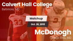 Matchup: Calvert Hall vs. McDonogh  2018