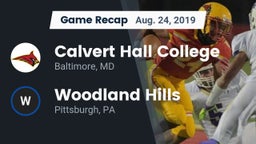 Recap: Calvert Hall College  vs. Woodland Hills  2019