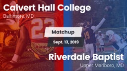 Matchup: Calvert Hall vs. Riverdale Baptist  2019