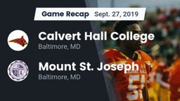 Recap: Calvert Hall College  vs. Mount St. Joseph  2019